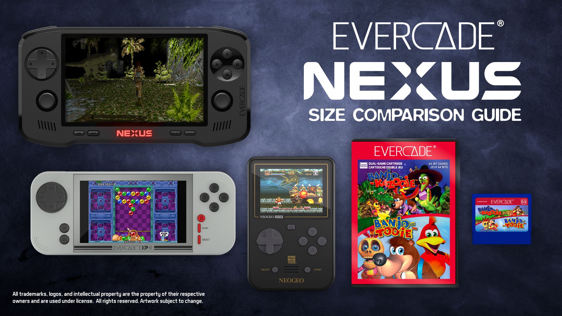 Evercade Nexus Size Comparison 1920x1080